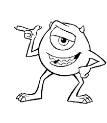 Great news!!!you're in the right place for mike wazowski. Monsters Inc Mike Wazowski The Main Character In Monsters Inc Coloring Page Disney Character Drawings Mickey Mouse Drawings Super Coloring Pages