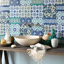 The bright green moroccan tile backsplash is the star of this california kitchen, complemented by a. Home Colourful Bathroom Ideas Colourful Bathroom Mediterranean Decor