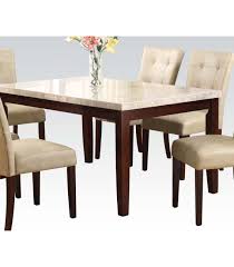 A wide range of colors and materials by the famous american manufacturers straight to your dining room! Pc Dining Table Marble Top Set Britney Collection Us House N Decor
