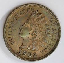 1902 Indian Head Penny One Cent Us Coin Coins Penny Coin Old Coins Worth Money