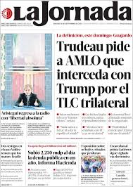 La jornada fue exitosa y ha contado con más de un millón 400 mil funcionarios de casilla, 19 mil 410 observadores electorales, 559 visitantes extranjeros y 1.1 millones de representantes de partidos y. Periodico La Jornada Mexico Periodicos De Mexico Edicion De Sabado 29 De Septiembre De 2018 Kiosko Net