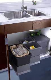 Kitchen Design Idea Hide Pull Out Trash Bins In Your Cabinetry Kitchen Trash Cans Interior Design Kitchen Under Kitchen Sink Organization