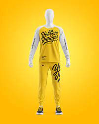 Download Men S Training Suit Mockup Front View In Apparel Mockups On Yellow Images Object Mockups