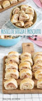 Pasta sfoglia 1 tuorlo d'uovo latte q.b. Rustici Di Pasta Sfoglia E Prosciutto Ricette Antipasti Di Pasta Sfoglia Finger Food