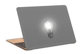Light Bulb Lamp Decal Sticker Apple Decal Sticker Macbook Etsy Macbook Decal Stickers Macbook Vinyl Decals Macbook Decal