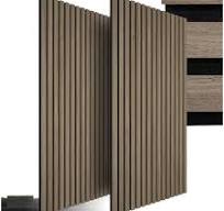 TecTake® Set di 2 Pannelli Acustici Effetto Legno, Pannelli ...