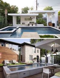 A Contemporary Pool Cabana For This Texas Home Pool Cabana Backyard Pool Pool Patio