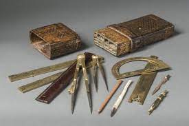 Mathematical Instruments In A Leather Casing Paris C 1700 Crafted By Nicolas Bion Nicolas Bion 1652 Paris Instruments Antique Collection Leather Case