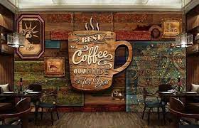Wallpaper Dinding Warung Kopi Shop Wallpaper Mural Wallpaper Mural