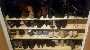 Tiered shoe racks and shoe cubbies can often be stacked to make use of the vertical space beneath hanging clothes. A Better Way To Organize Shoes In Your Closet Youtube