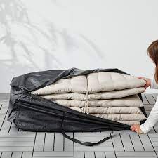 Sewn edges add extra durability to ensure it holds up through the season and beyond. Tostero Black Storage Bag For Cushions 116x49 Cm Ikea