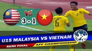 Malaysia vs myanmar, filipina vs kamboja (grup a), vietnam vs brunei darussalam (grup b). Semifinal Aff U15 Malaysia Hajar Vietnam 3 1 Ke Final Tunggu Indonesia Vs Thailand Bola Bisnis Com