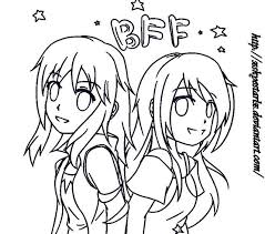 Maybe you would like to learn more about one of these? Anime Bff Coloring Pages