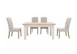 Extendable dining tables come into their own at family gatherings and larger dinner parties. Somerset 160cm Extending Dining Table With 4 Button Back Dining Chairs Corndell Furniture Village