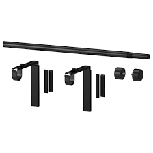 Racka Gordijnrailcombinatie Zwart Ikea Curtain Rods Paper Dispenser Diy Curtains