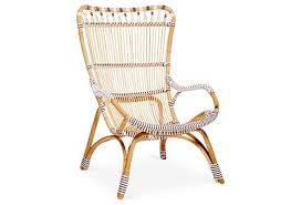 Such A Fun Modern Take On A Classic Rattan Accent Chair High Back Accent Chairs High Back Chairs Furniture Design Chair