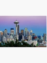 Purple sky in Seattle" Art Board Print for Sale by Chee Sim