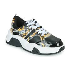 Gianni versace schuhe absatz pumps druck coccodrillo leder vintage schwarz. Versace Jeans Couture Vzasf2 Schwarz Schuhe Sneaker Low Damen 199 50