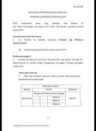 Gaji perangkat desa setara dengan gaji pns golongan iia. Perintah Gaji Minimum Pejabat Tenaga Kerja Beaufort Facebook