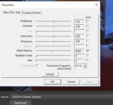 Bug Report Issues Using Logitech C922 Pro Webcam Vid Configure Obs Options Obs Forums