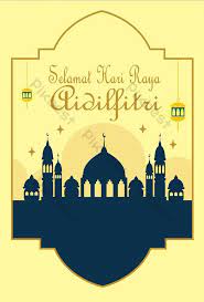 Flat design hari raya aidalfitri white crescent moon. Happy Hari Raya Aidilfitri Poster Eps Free Download Pikbest