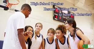 high school teacher resume writing tips