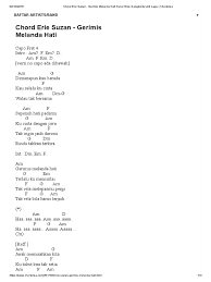 We did not find results for: Chord Erie Suzan Gerimis Melanda Hati Kunci Gitar Dangdut Lirik Lagu Chordvisa Pdf