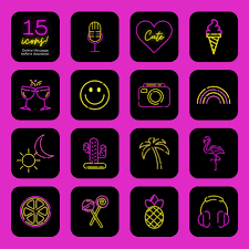 500+ dark blue neon app covers | biggest package of ios 14 icons to customize your home screen | unique aesthetic bundle for shortcuts app ios14iconsstudio $ 4.93. Neon Pink Facetime Icon