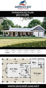House Plan 963 00386 Farmhouse Plan 1 366 Square Feet 1 Bedroom 1 5 Bathrooms Affordable House Plans Barn House Plans Porch House Plans