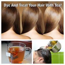 Dye And Treat Your Hair With Tea Hair Tea Homemade Hair Products Homemade Hair Dye