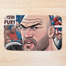 Tyson Fury Bath Mats for Sale