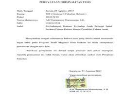 Pernyataan keaslian halaman pernyataan keaslian berisi pernyataan dari penulis yang menjelaskan bahwa skripsi/tugas akhir merupakan hasil pemikiran sendiri dan bukan merupakan hasil jiplakan/plagiat. 18 Contoh Pernyataan Keaslian Skrisi Thesis Ta Dan Cara Membuatnya Penelitianilmiah Com