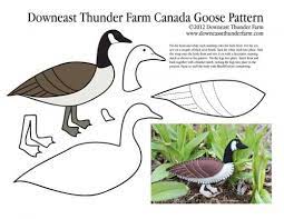 Arrival Of The Canada Goose Felt Pattern Felt Pattern Felt Birds Sewing Templates