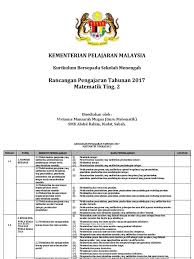 Berikut merupakan rpt matematik tingkatan 1 2018. Rpt Matematik Tingkatan 2 Thn 2017