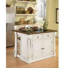 Get 5% in rewards with club o! Monarch Kitchen Island And Two Stools Antique White Home Styles Target