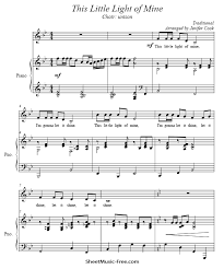 Letters in the music sheets refer to the keys on your computer keyboard. This Little Light Of Mine Sheet Music Traditional Sheetmusic Free Com