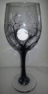 52 Ideas Painting Glass Halloween For 2019 Halloween Wine Glasses Wine Glass Designs Painted Wine Glass