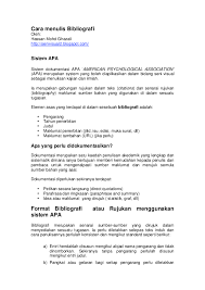 The following image below is a display of images that come from various sources. Pdf Cara Menulis Bibliografi Oleh Asamudin Abd Janan Academia Edu