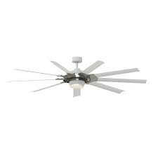 Outdoor ceiling fans are the key to surviving hot and sticky weather. Fanimation Studio Collection Slinger V2 72 In Matte White Led Indoor Outdoor Ceiling Fan With Remote 9 Blade In The Ceiling Fans Department At Lowes Com
