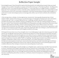 Font should be arial or times new roman. How To Write A Reflection Paper Examples And Format