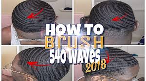 Curved long handle wave brush for 540, 720 wave pattern with glow effect logo. 360 Waves Hair Tutorials How To Brush 540 Waves 2018 Hd Youtube