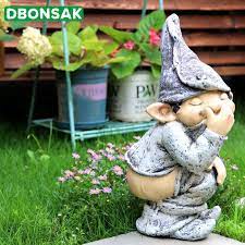 Funny gnomes garden decorations garden gnomes outdoor 4pcs fairy garden miniatures accessories outdoor garden sculpture statues figurines lawn ornaments garden decor for. Funny Figure Naked Light Ass Decoration Elf Personage Decoration Little Boy Sculpture Outdoor Lawn Courtyard Garden Decoration Garden Statues Sculptures Aliexpress