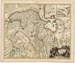 Ca 1660 Kaart Van Groningen En Een Gedeelte Van Oostfriesland En Drenthe Kaarten Oude Kaarten Groningen