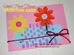Easy card making ideas begin with a layout that directs on placing the cardstock or designer paper on your card. Tbc Crafters 46 Simple Paper Flower Valentine Card Girly Creation