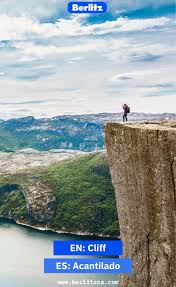 Explicaciones del uso natural del inglés escrito y oral. Naturaleza Vocabulario En Ingles Acantilado Naturaleza Viajes Paisajes