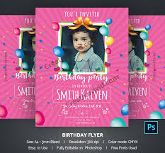 Change the color and text to your own. Kids Birthday Party Flyer Template 21 Free Premium Download