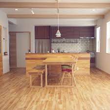 部屋全体 桜の床材 無垢床 リビングダイニング 無垢の床 などのインテリア実例 2018 03 02 21 28 00 roomclip ルームクリップ リビングダイニング インテリア ダイニング