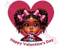 Dream Girl Valentine's Blowing Heart Kisses No.2 PNG File/ Sublimation  Files/valentine PNG Files