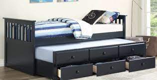 Check spelling or type a new query. Asia Direct 8421 Bl Captains Mission Style Blue Finish Wood Twin Size Storage Trundle Bed