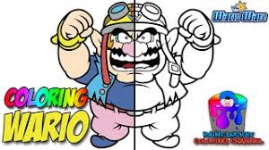 In coloringcrew.com find hundreds of coloring pages of warriors and online coloring pages for free. Wario Warioware Nintendo Super Mario Coloring Pages For Kids Youtube